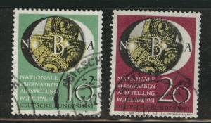 Germany Scott B318-319 Used 1951 stamp Expo stamp CV$80