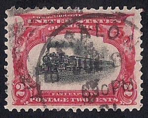 #295 2 cents JUMBO SUPERB CANCEL Stamp used EGRADED SUPERB 99 XXF