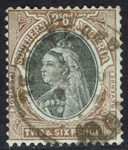 SOUTHERN NIGERIA 1901 QV 2/6 USED