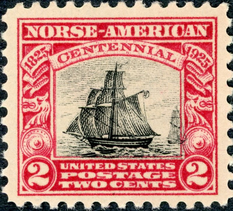 #620 – 1925 2c Norse-American Centennial. MLH OG