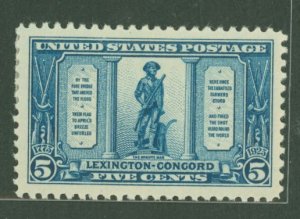 United States #619 Unused Single