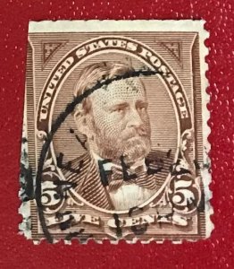 1894 US Scott 255 used 5 cents Grant Lot 1002