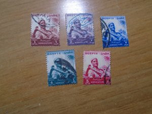 Egypt  #  368-72  used