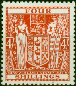 New Zealand 1940 4s Red-Brown SGF194 Fine VLMM