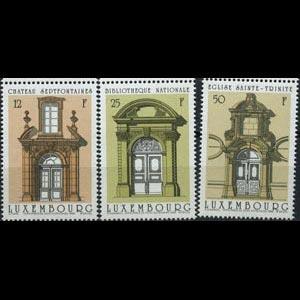 LUXEMBOURG 1988 - Scott# 792-4 Doorways Set of 3 NH