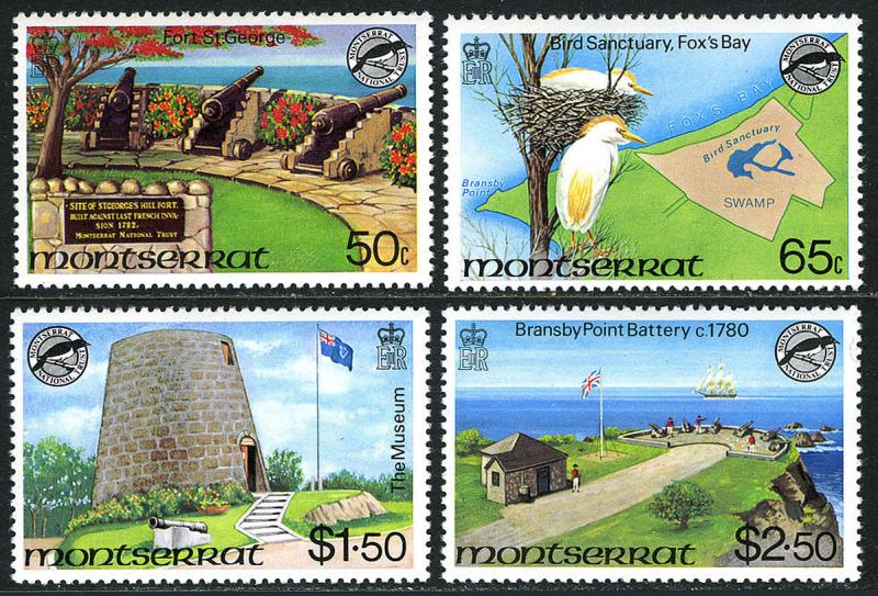 Montserrat 461-464, MNH. Fort St. George, Fox's Bay, The Museum, Battery, 1981