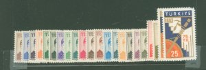 Turkey #1264-1289 Mint (NH) Single (Complete Set)