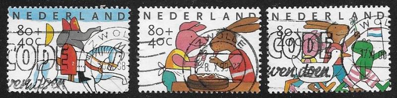Netherlands  Scott B708-B710  Used