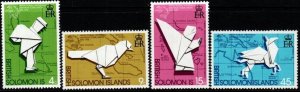 BRITISH SOLOMON IS. SG258/61 1974 CENTENARY OF UPU MNH