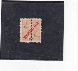 PORTUGUESE INDIA SURCHARGED STAMP 1 r. s/ 2 r.   (1911-13)