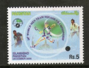 Pakistan 2005 World Men’s Team Squash Championships Islamabad Sc 1076 MNH #...