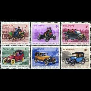 NEW ZEALAND 1972 - Scott# 489-94 Cars Rally Set of 6 LH