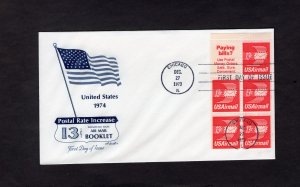 C79a Winged Envelope, FDC Booklet pane/5, Artmaster