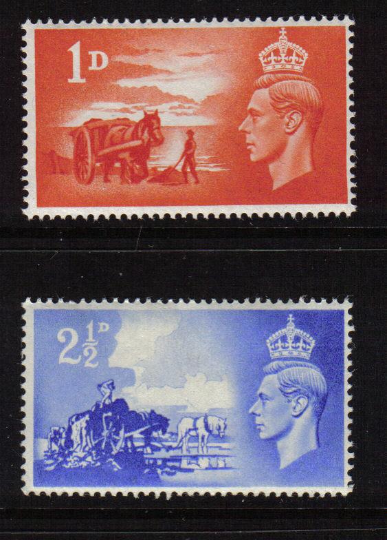 GB 1948 KGVI SG.C1/C2 CHANNEL ISLANDS GREAT BRITAIN MINT MNH