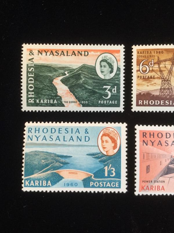 Rhodesia &Nyasaland Scott #172-177 Mint Set