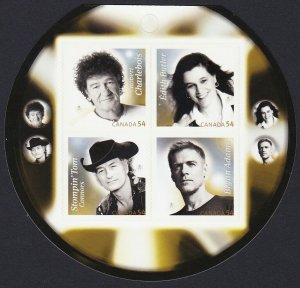 CANADIAN RECORDING ARTISTS = COUNTRY MUSIC = MNH Canada 2009 #2334iii back BK407