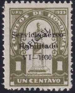 Honduras 1930 SC Sanabria 59 RARE Only 100 Issued Signed 