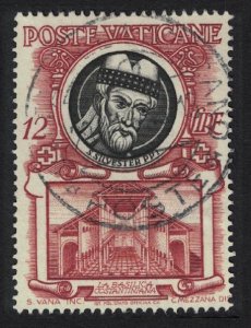 Vatican St Sylvester and Constantine's basilica T2 1953 MNH SG#182