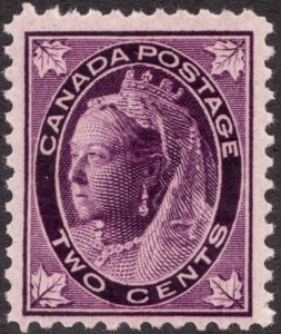 1897 Canada Sc #68 - 2¢ Maple Queen Victoria - MNH  cv $150