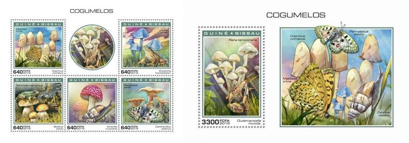 Z08 GB181105ab Guinea Bissau 2018 Mushrooms MNH ** Postfrisch