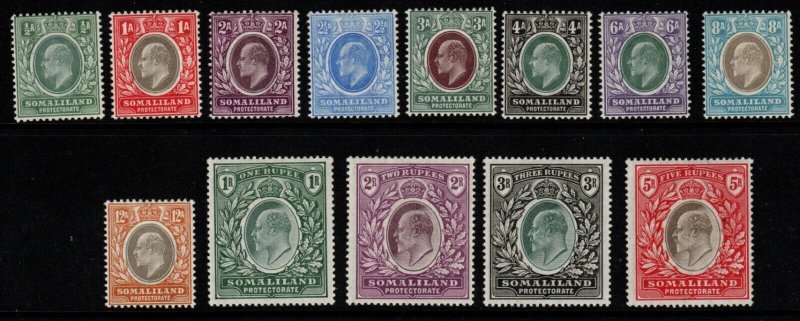 SOMALILAND SG32/44 1904 DEFINITIVE SET MTD MINT