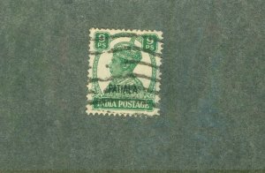 PATIALA INDIAN STATE 104 USED BIN $0.50