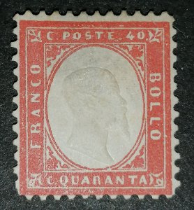 Italy 40c 1862 MH Sassone 250 euro