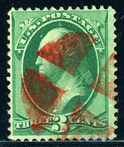 U.S. #147 USED RED CANCEL