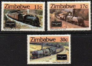 Zimbabwe Sc #488-490 Mint Hinged