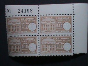 ​COLUMBIA-NATIONAL CAPITOL-MNH IMPRINT PLATE BLOCK VF WE SHIP TO WORLDWIDE