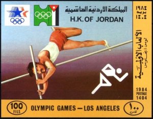 Jordan 1984 MNH Stamps Souvenir Sheet Scott 1197a Sport Olympic Games Athletics