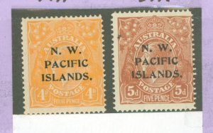 North West Pacific Islands #16-17 Unused Single (King)