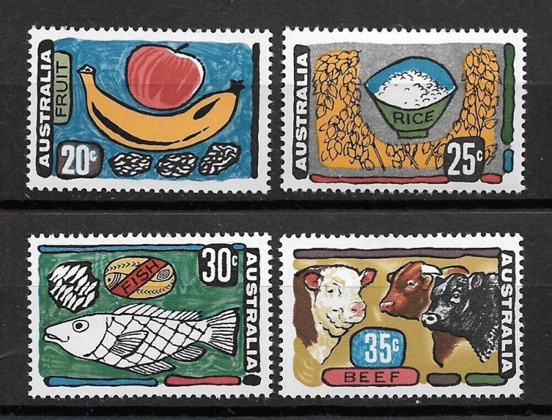 1972 Australia 519-22 Primary Industries MNH