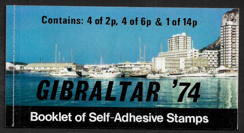 Gibraltar #309a MNH Complete Booklet - UPU - Mail Boxes