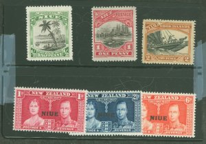 Niue #35-6/55/70-2  Single