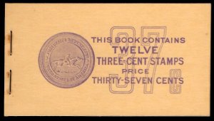 US BK84 (807a) MNH VF Complete Booklet Rare! CV$150 Partial Plate #'s