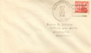 United States Wisconsin Roosevelt 1934 4c-bar  1913-1934  Philatelic.