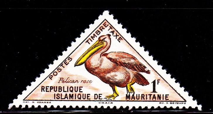 Mauritania - #J28 Pink Pelican Postage Due - MNH