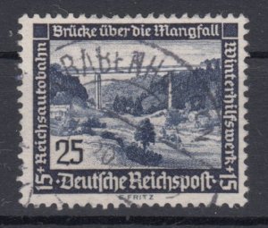 Germany 1936 Sc#B100 Mi#641 used Building (DR1228)