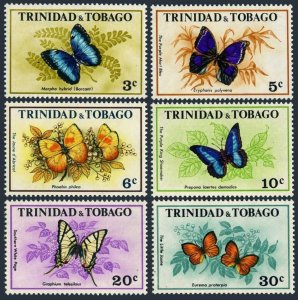 Trinidad & Tobago 210-215, MNH. Michel 293-298. Butterflies 1972. Morpho hybrid,