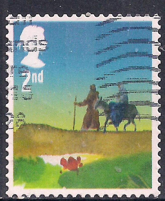 GB 2015 QE2 2nd Christmas Journey to Bethlehem SG 3771 used ( A578 )