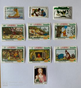 LOT OF 10 STAMPS, MNH , DIFFERENT COUNTRIES, & TOPICS