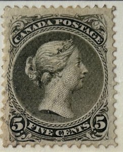 Canada #26iv USED VF Large Queen Issue C$270.00 +++
