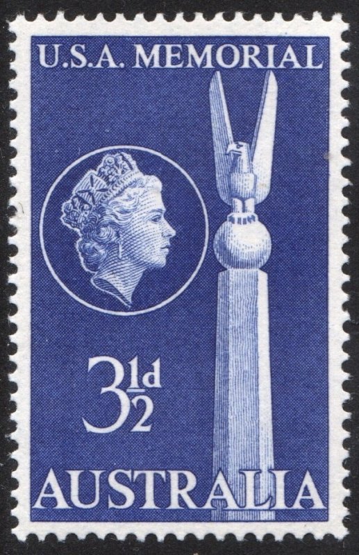 Australia SC#280 3½d Australian-American Friendship Memorial (1955) MNH