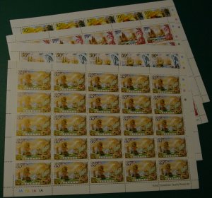 Barbuda 209-12 sheets MNH Sailing Ships, Battle of the Saints