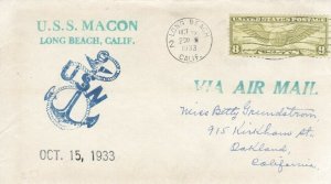 U.S.S. MACON - ZEPPELIN ZRS-5 - 10-15-33 (Ullmann #1)