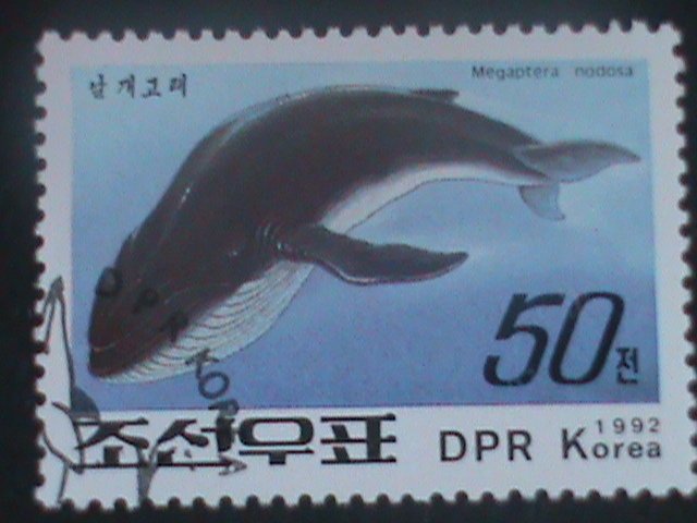 ​KOREA-1992-SC#3155-  LOVELY OCEAN WHALE-USED  VF -LAST ONE-HARD TO FIND