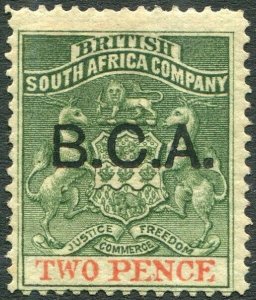 BRITISH CENTRAL AFRICA-1891-95 2d Sea-Green & Vermilion Sg 2 MOUNTED MINT V35969