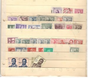 SPAIN COLLECTION ON STOCK SHEET MINT/USED