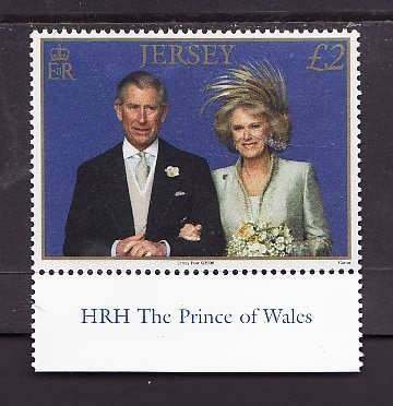 Jersey-Sc#1214-unused NH set-Prince Charles-Royal Wedding-Camilla Parker-Bowles-